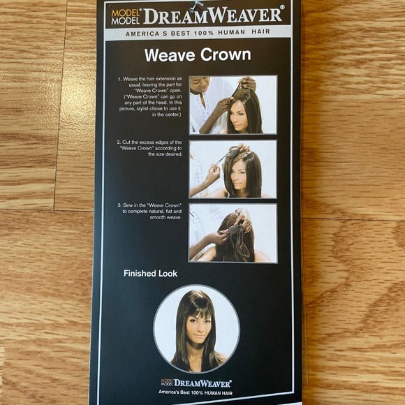 #48 MODEL MODEL 100% HUMAN HAIR WEAVE CROWN 8" - Picture 4 of 4